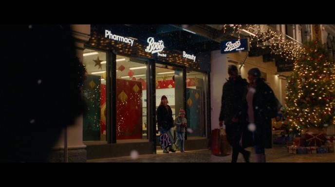 outside a store